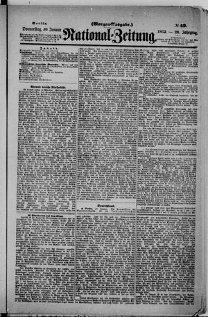 Nationalzeitung vom 30.01.1873