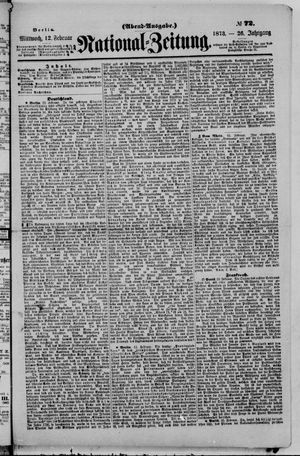 Nationalzeitung on Feb 12, 1873