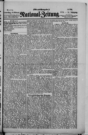 Nationalzeitung on Feb 13, 1873