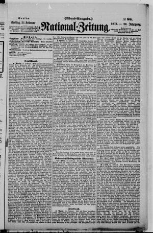 Nationalzeitung vom 21.02.1873