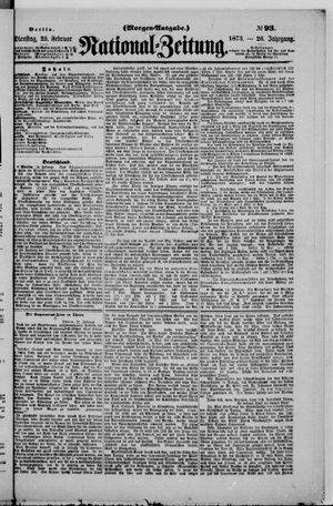 Nationalzeitung on Feb 25, 1873