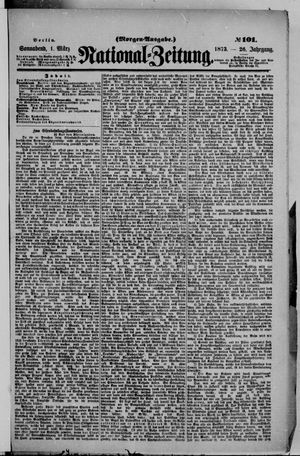 Nationalzeitung vom 01.03.1873