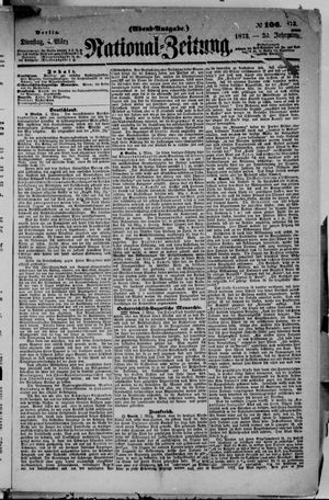 Nationalzeitung vom 04.03.1873