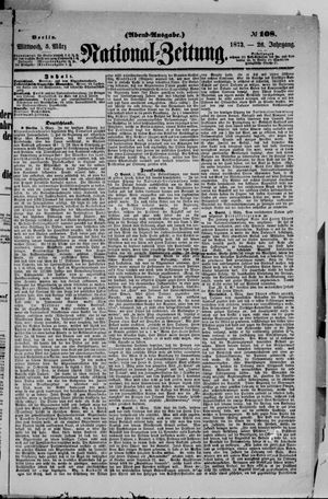 Nationalzeitung vom 05.03.1873