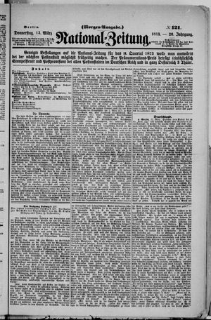 Nationalzeitung vom 13.03.1873