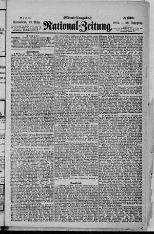 Nationalzeitung vom 22.03.1873