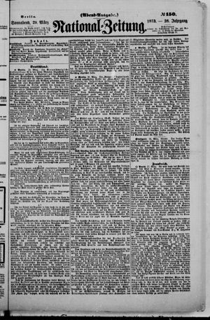 Nationalzeitung vom 29.03.1873