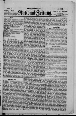 Nationalzeitung vom 01.04.1873