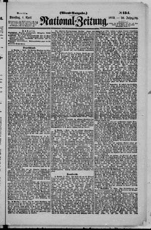 Nationalzeitung vom 01.04.1873