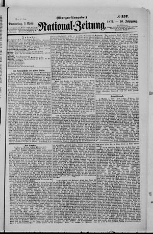 Nationalzeitung vom 03.04.1873