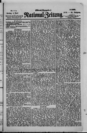 Nationalzeitung vom 04.04.1873
