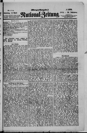 Nationalzeitung vom 13.04.1873
