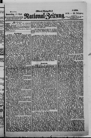 Nationalzeitung on Apr 17, 1873
