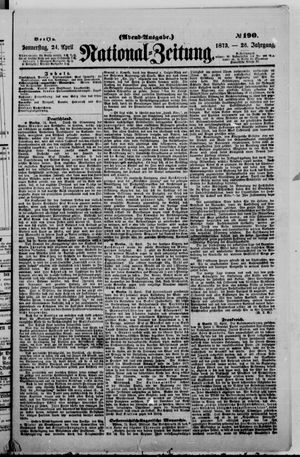 National-Zeitung vom 24.04.1873