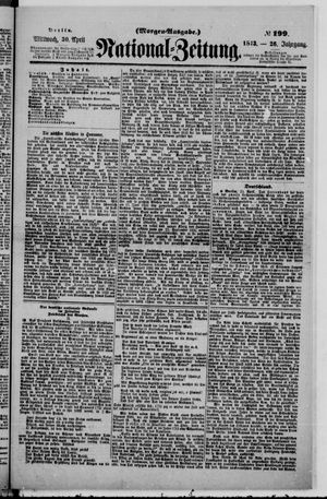 Nationalzeitung vom 30.04.1873