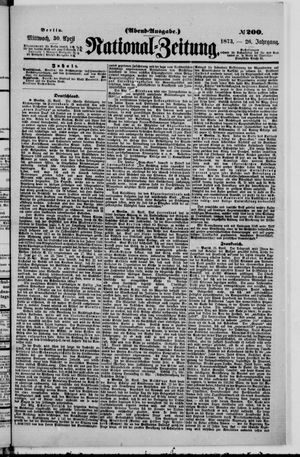Nationalzeitung vom 30.04.1873