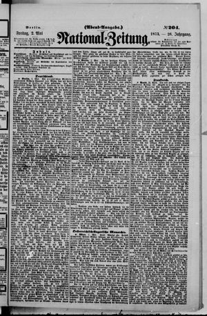 Nationalzeitung vom 02.05.1873