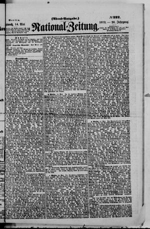 Nationalzeitung vom 14.05.1873