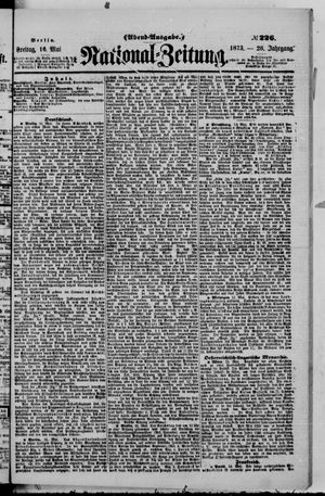 Nationalzeitung vom 16.05.1873