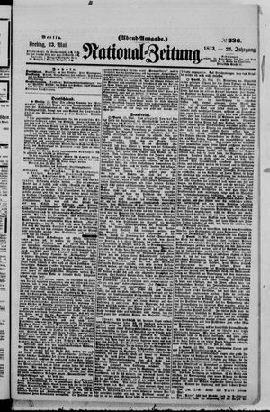 Nationalzeitung on May 23, 1873