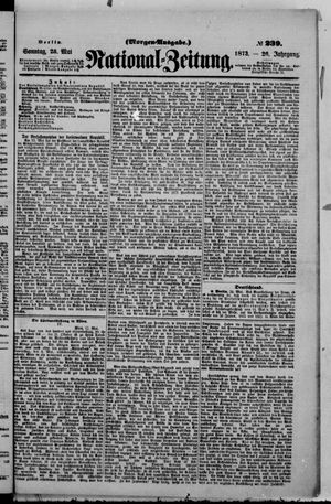 Nationalzeitung on May 25, 1873