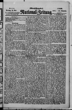 Nationalzeitung vom 26.05.1873