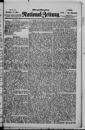 Nationalzeitung vom 27.05.1873