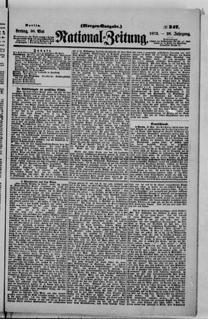 Nationalzeitung on May 30, 1873