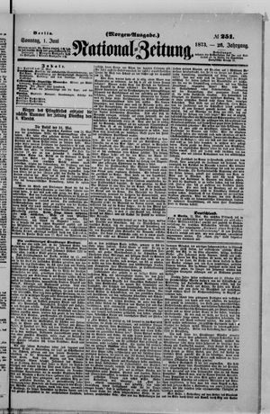 Nationalzeitung on Jun 1, 1873