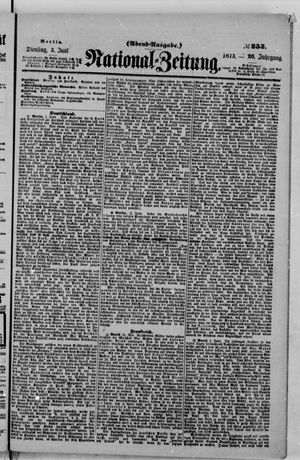 Nationalzeitung on Jun 3, 1873