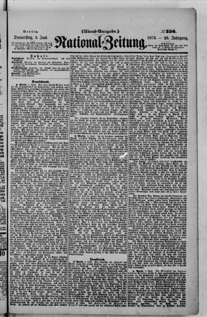 Nationalzeitung vom 05.06.1873