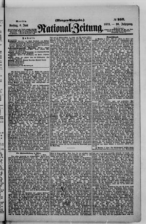 Nationalzeitung vom 06.06.1873