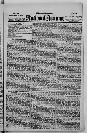 Nationalzeitung on Jun 7, 1873