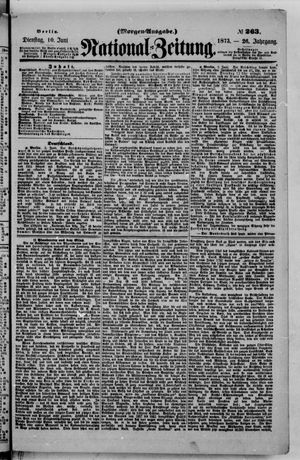 Nationalzeitung vom 10.06.1873
