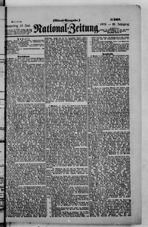 Nationalzeitung on Jun 12, 1873