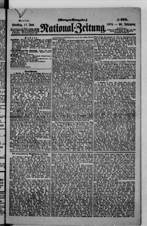Nationalzeitung vom 17.06.1873