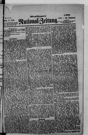 Nationalzeitung vom 17.06.1873