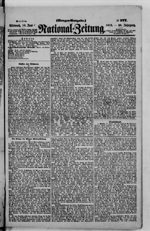 Nationalzeitung on Jun 18, 1873