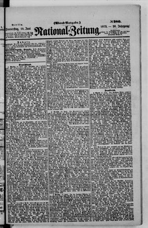 Nationalzeitung on Jun 19, 1873