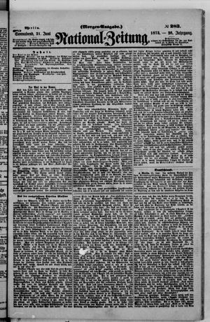 National-Zeitung vom 21.06.1873