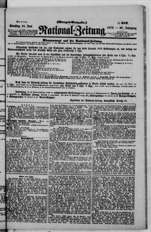Nationalzeitung on Jun 24, 1873