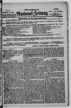 Nationalzeitung vom 25.06.1873