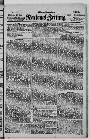 Nationalzeitung on Jun 25, 1873