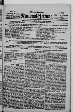 National-Zeitung vom 26.06.1873