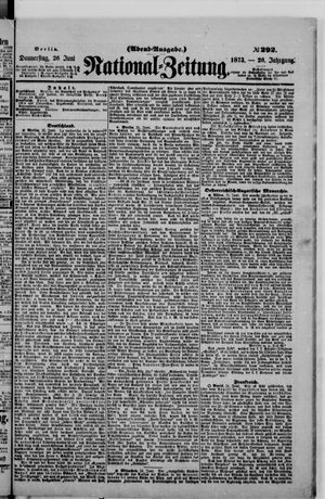 National-Zeitung vom 26.06.1873