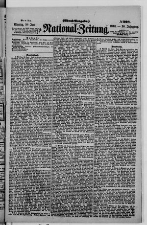 Nationalzeitung vom 30.06.1873