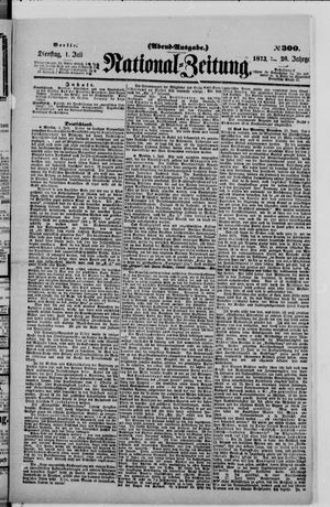 National-Zeitung vom 01.07.1873