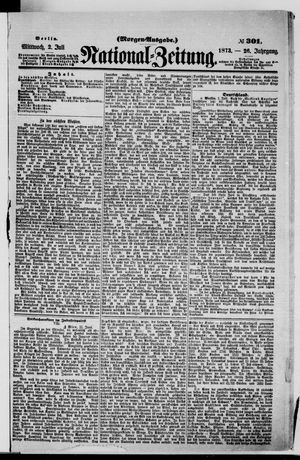 Nationalzeitung vom 02.07.1873
