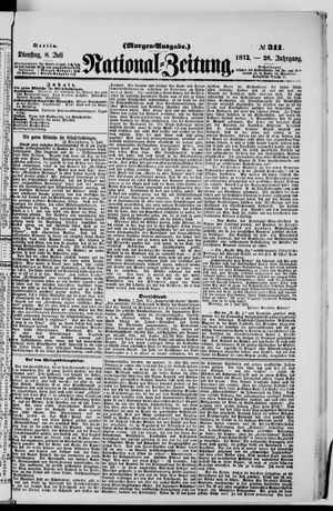 Nationalzeitung on Jul 8, 1873