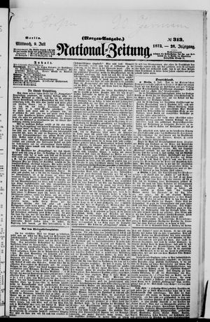 National-Zeitung vom 09.07.1873